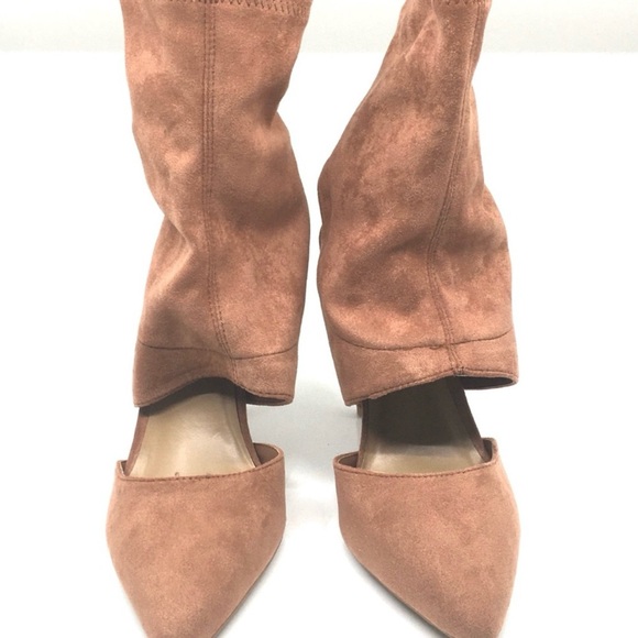 ANNE MICHELLE Dedicate 
Suede Pointed
Toe Stiletto Heel Bootie - Picture 6 of 8